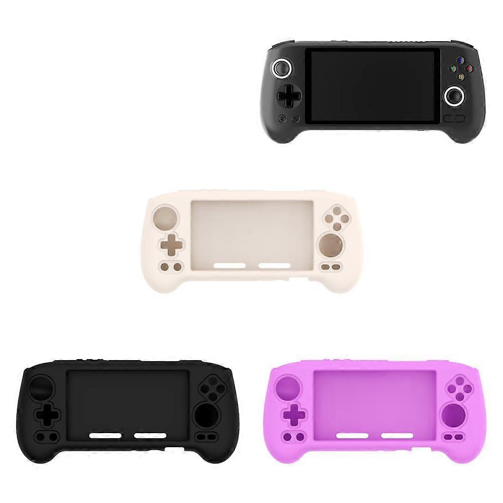 Silicone Case for ANBERNIC RG556 Gaming Console Shockproof Anti-Scratch Protective Cover Purple