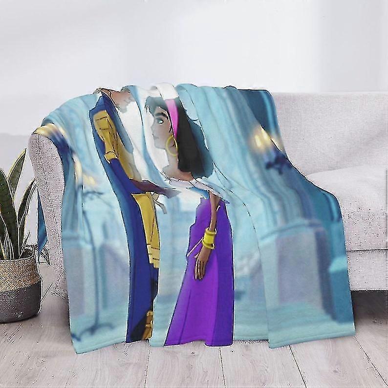 Deka Hrbáč u Matky Boží s vlastním jménem, ​​tištěná měkká flanelová fleecová teplá deka s videohrami pro domácí postel, gauč, přehozy