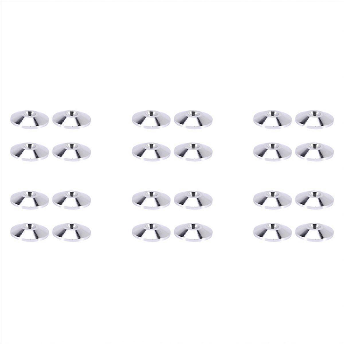 4 Pcs Speaker Pure Copper Spikes Pads(Silver)