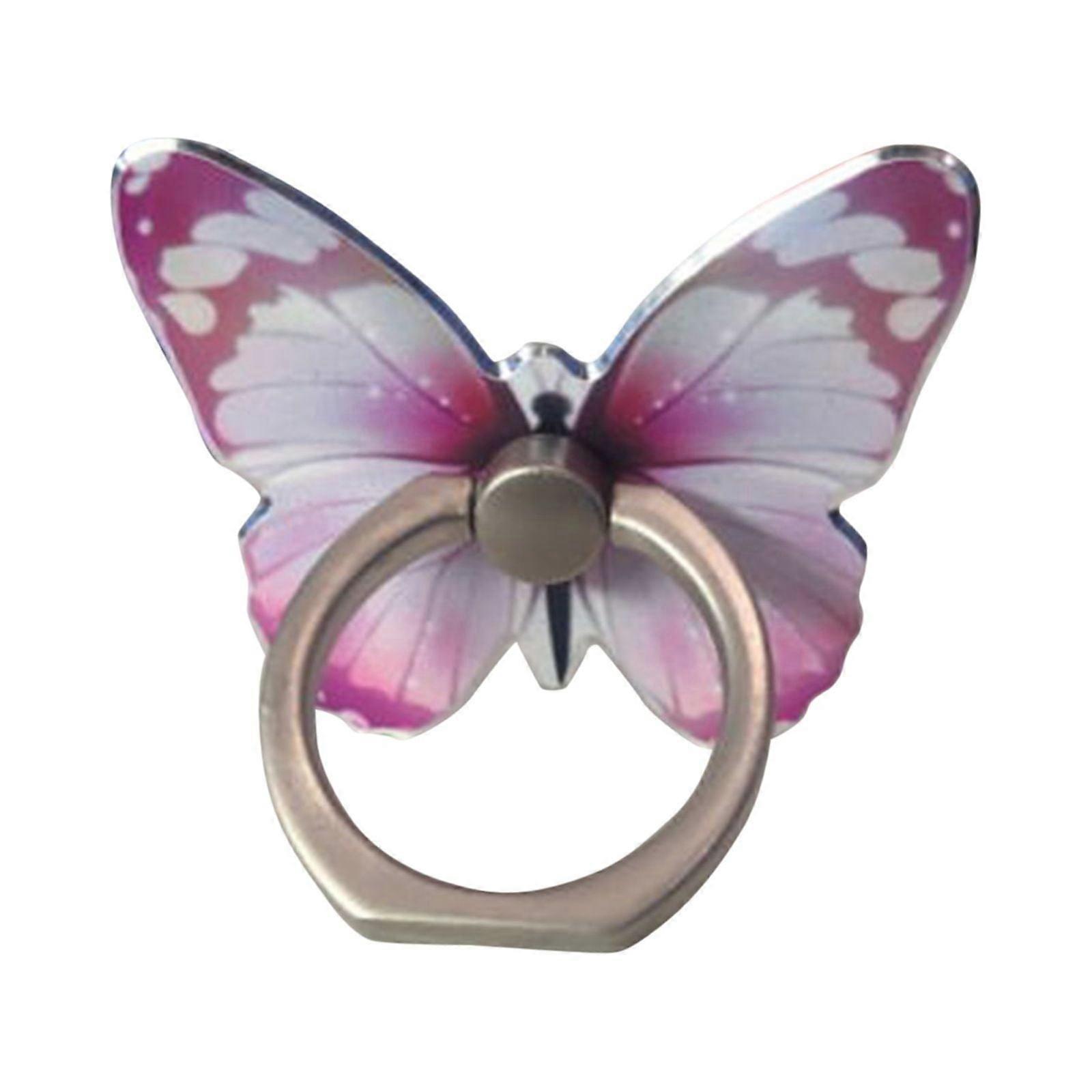 Caihaooo 3 Watch Holder Beautiful Butterfly Mobile Phone Bracket 360°Rotation Phone Ring Holder Stand Ring Hand Grip With Knob Loop