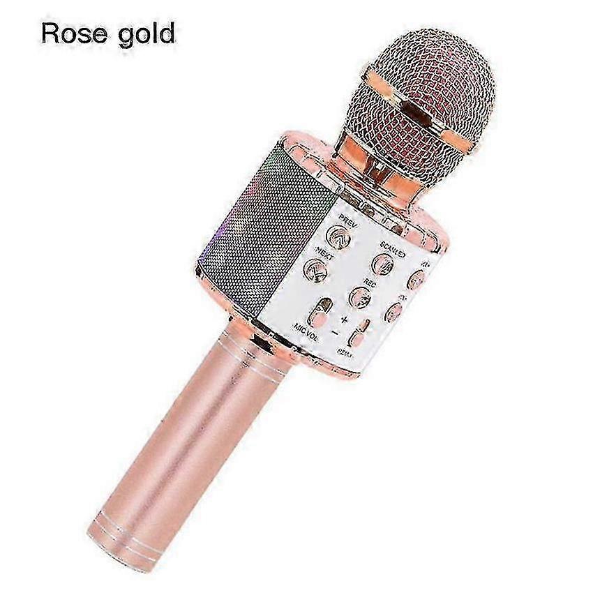 Wireless Microphone with LED Lights for Kids, Dancing Lights Machine