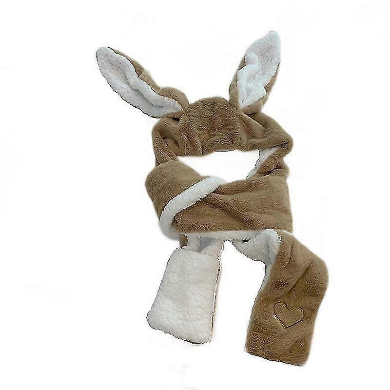 1PC 56*58cm hat, scarf, gloves, three-in-one rabbit ear hat