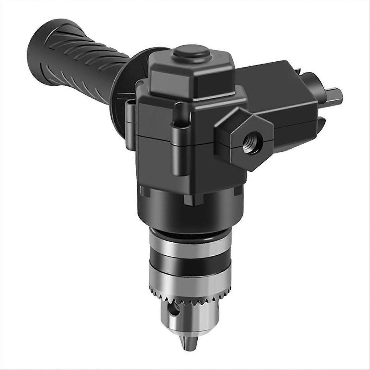 90 Right Angle Drill Adapter - Keyed Chuck Corner Attachment for Tight Space Drilling & Repair