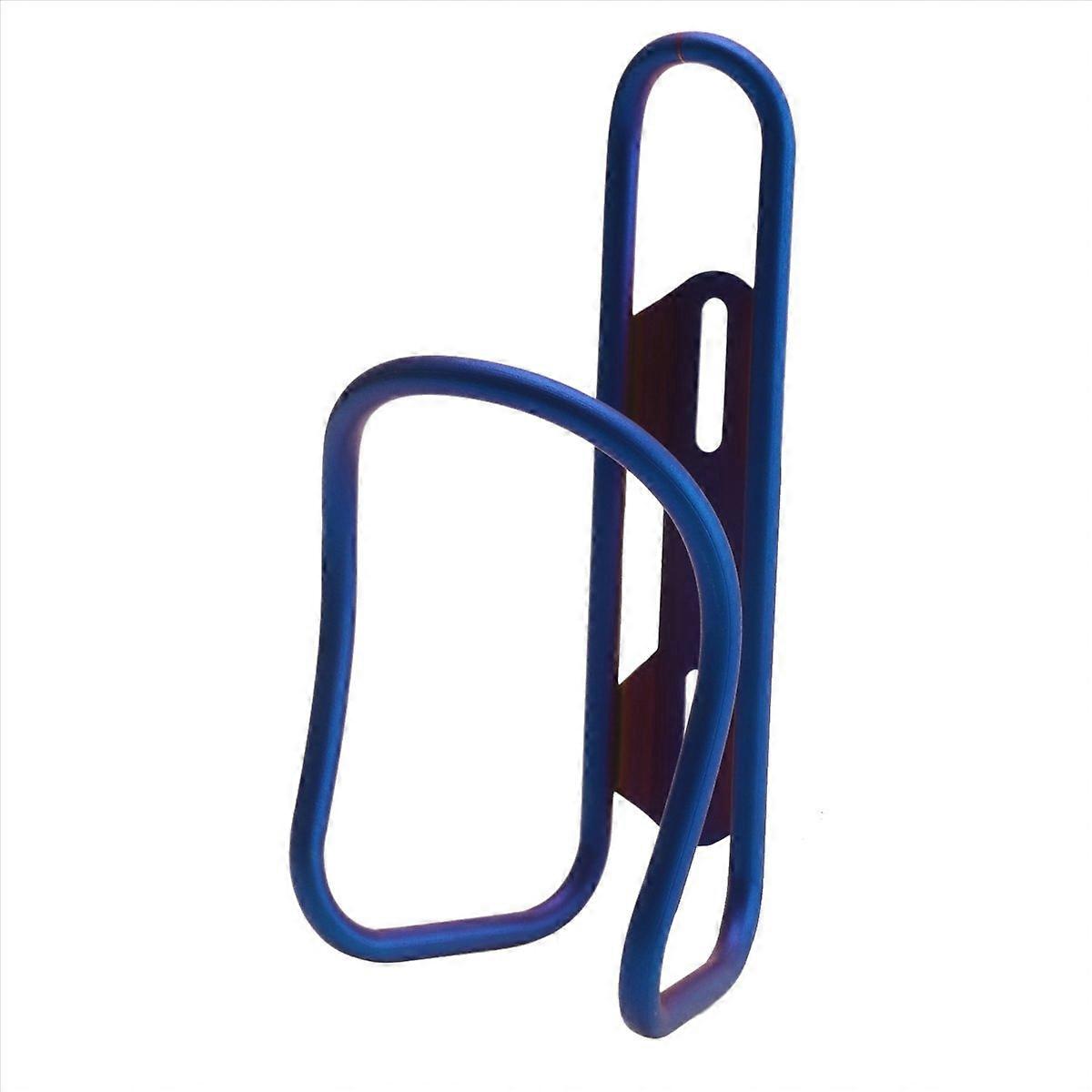 Bicycle Kettle Rack Titanium Alloy Hollow Water Bottle Blue