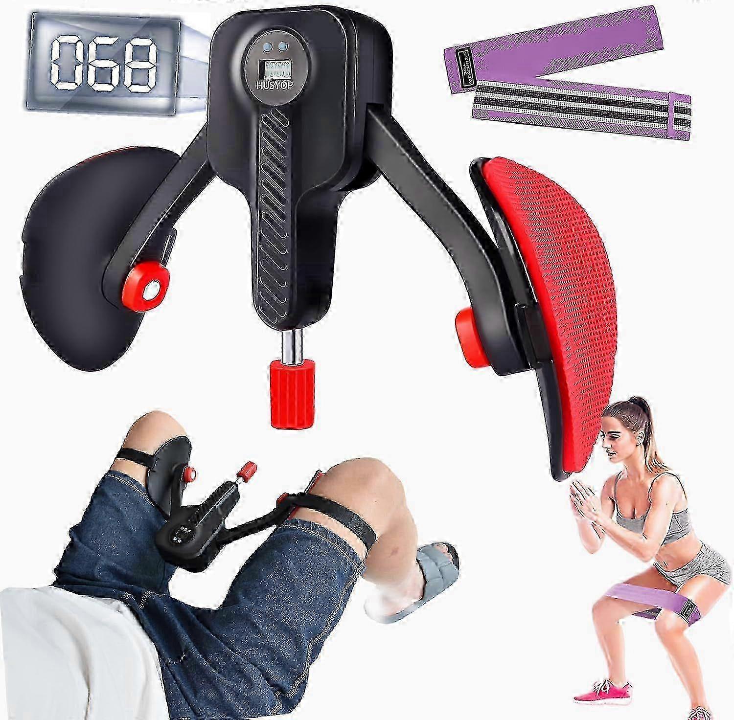 Thigh Master 0-110 رطل قابل للتعديل مقاومة الداخلية للفخذ ، مدرب الفخذ برو مع