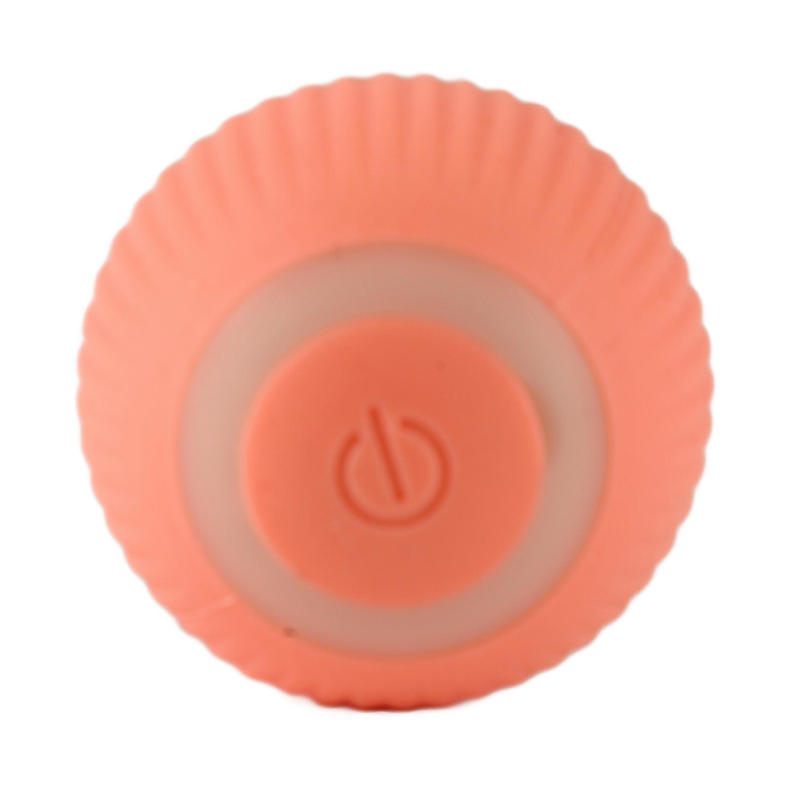 Smart Cat Toy Ball Vocalization Teeth Grinding Function Interesting Interactive Cat Rolling Ball for Kitten Pink 