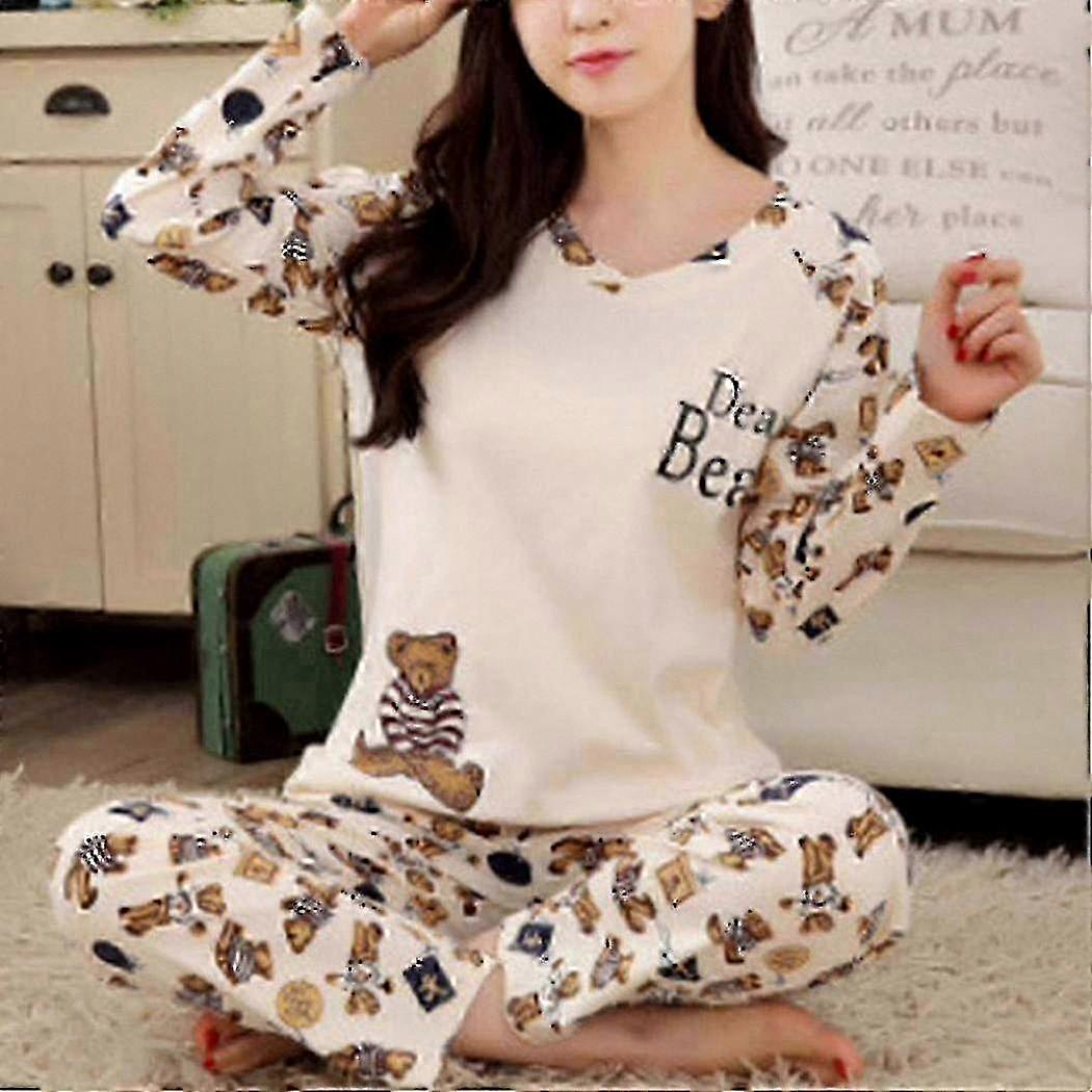 Nattkläder för kvinnor Set Bekväm pyjamas Lounge Set för avkoppling i hemmet