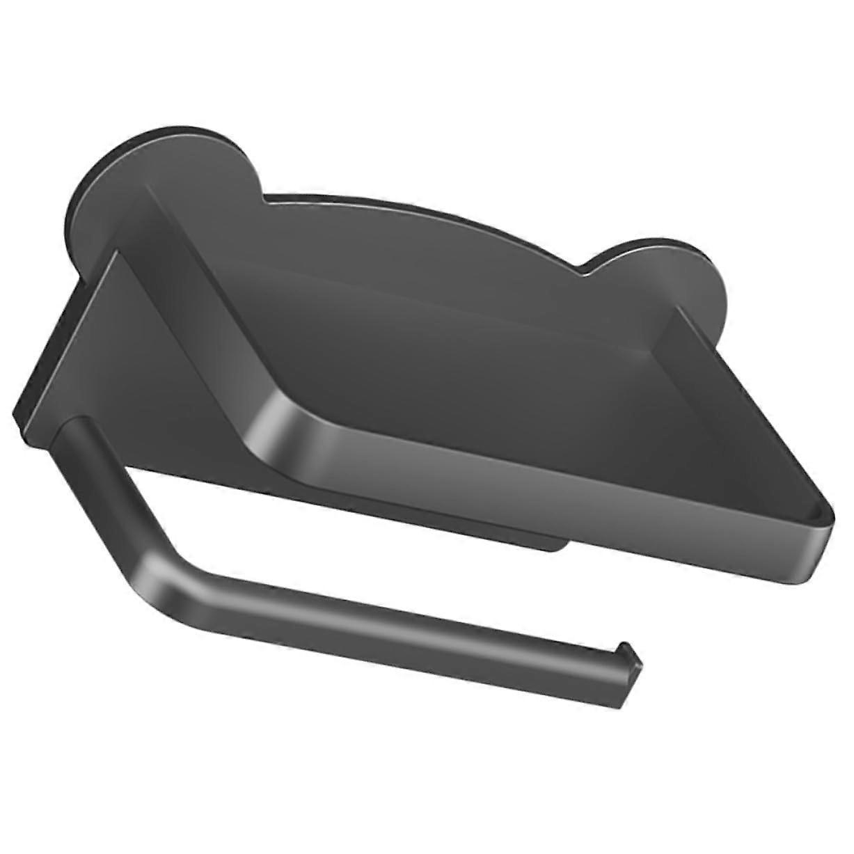 Wall Mount Bathroom Paper Holder Gray RustResistant Multipurpose Sundries Storage For Toilet Paper And Wet Wipes