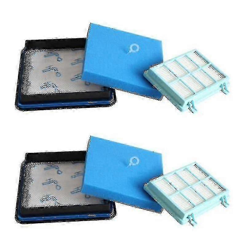 2 Filter Set Compatible Philips Powerpro Compact Fc9331 Fc9332 Fc8010_gift Of G