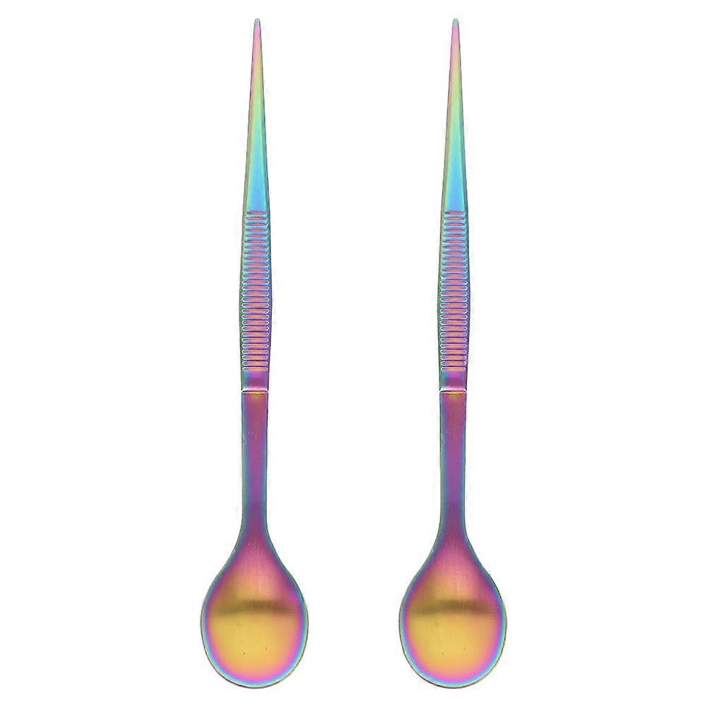 2Pcs Stainless Tasting Spoon for Kitchen Use Efficient Culinary Tool