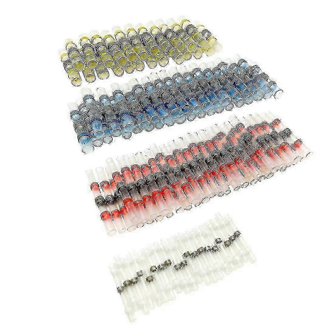 50pcs S Wire Connector S Shrink Butt Connectors Terls (23red 12b