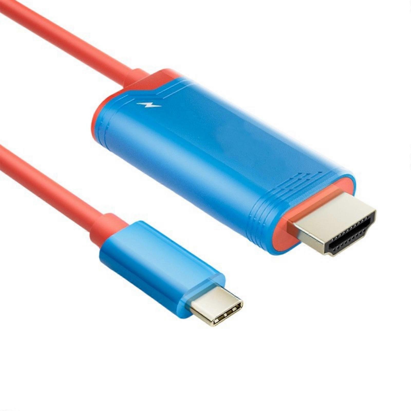 4K 144Hz Cable High Refreshing Rate Display Strong ABS Connector Easy to Carry For Consoles Gaming System  Red and blue