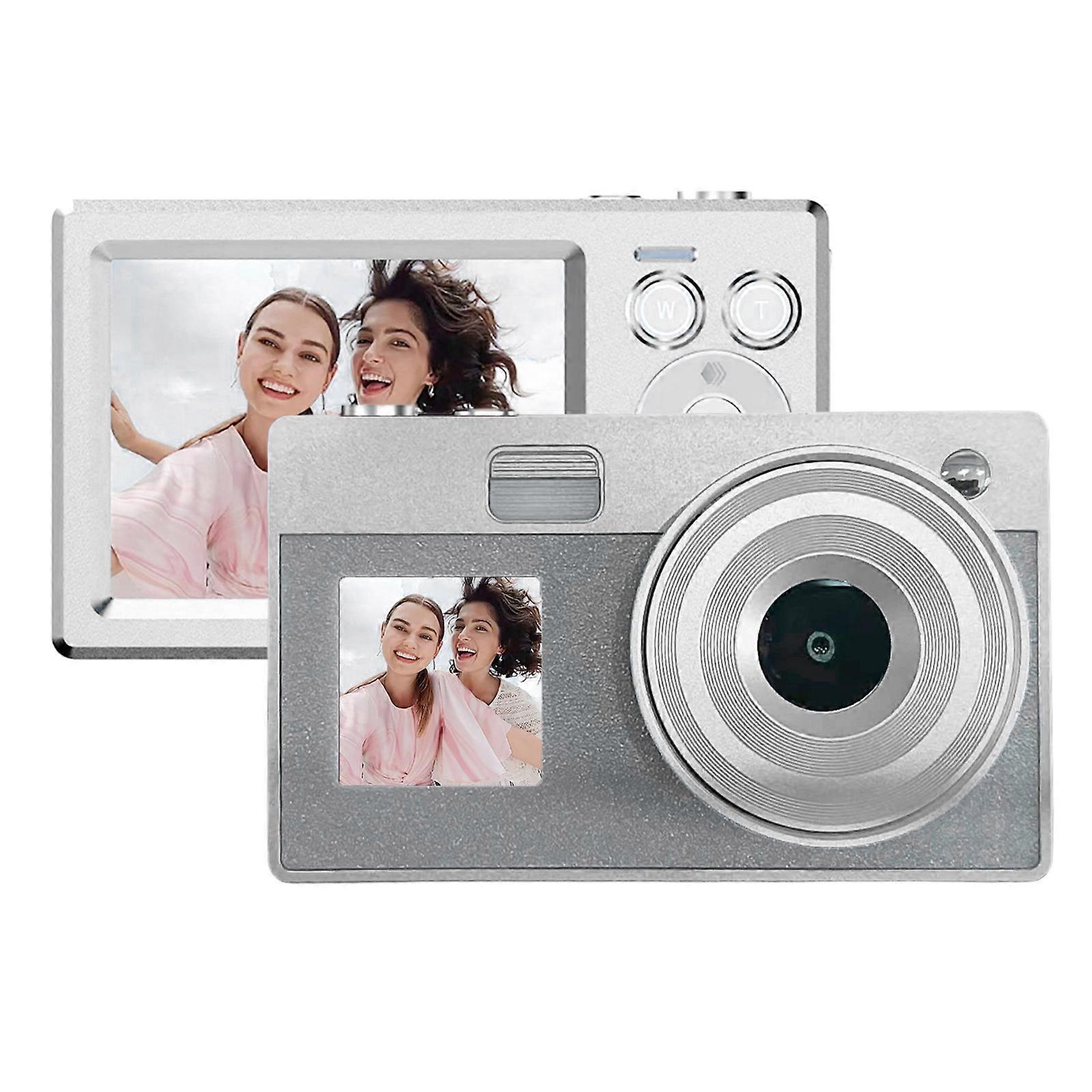 Double Screen Retro Digital Camera 5000W High Pixel 16x Zooming For Students Teens Travel Photography Multicolor