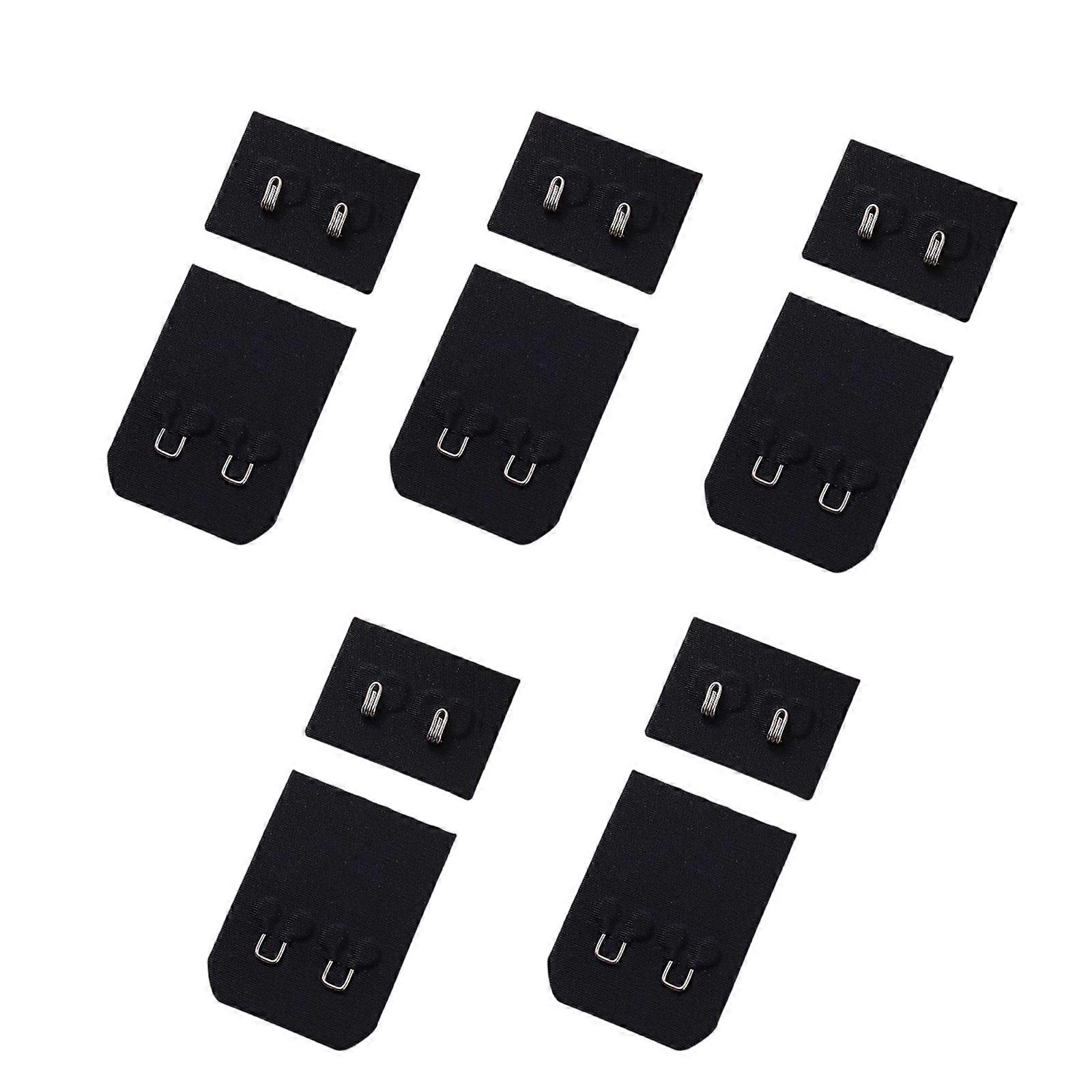 Women's Soft Comfortable Elastic Bra Extenders Back Bra Extension Strap 1Row 2Hooks Lady's Bra Extender Bra Band Hooks Multicolor