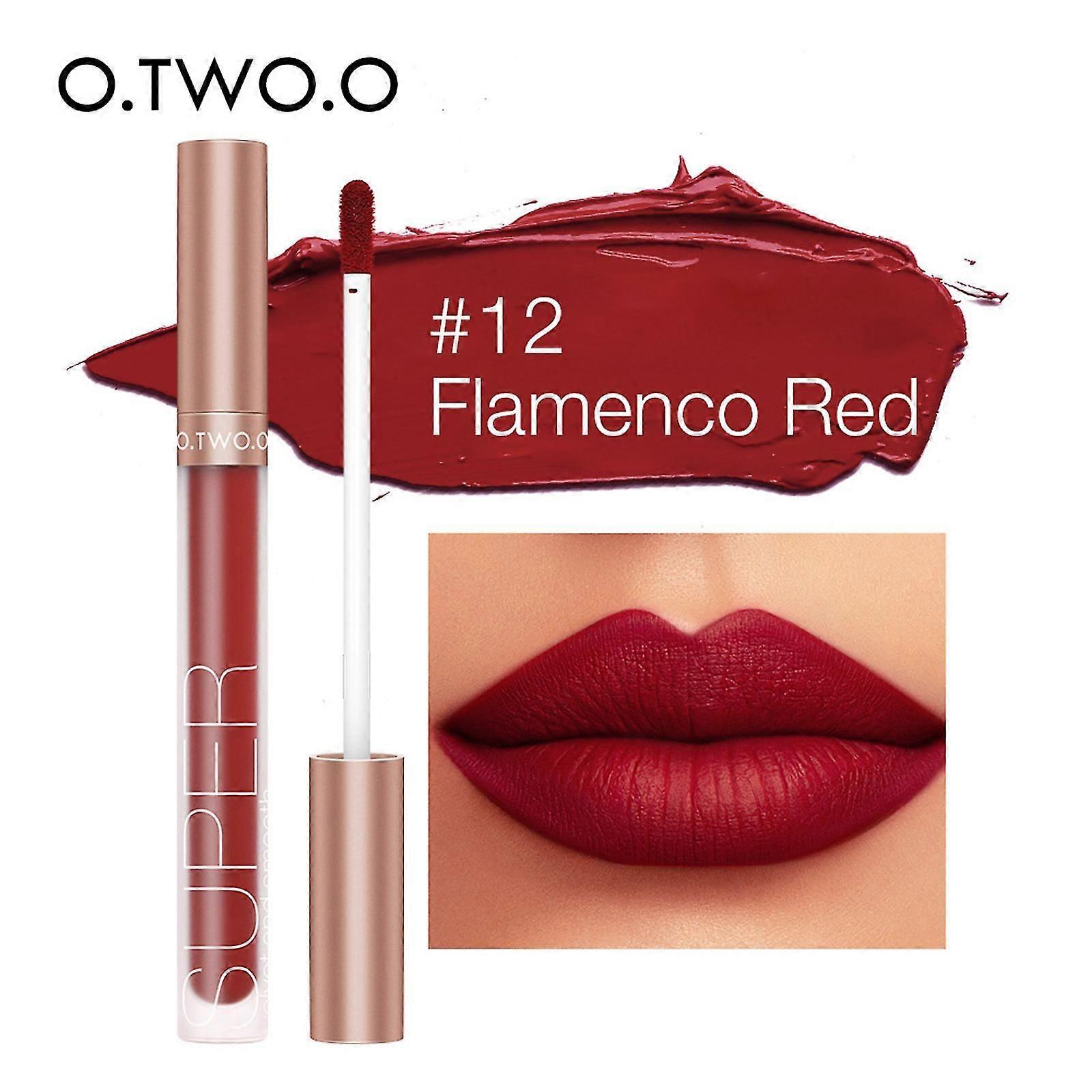 9134 O.two.o New 12-color Honey Language Velvet Matte Lip Gloss Lasting Non-stick Cup Does Not Fade Matte Lip Gloss