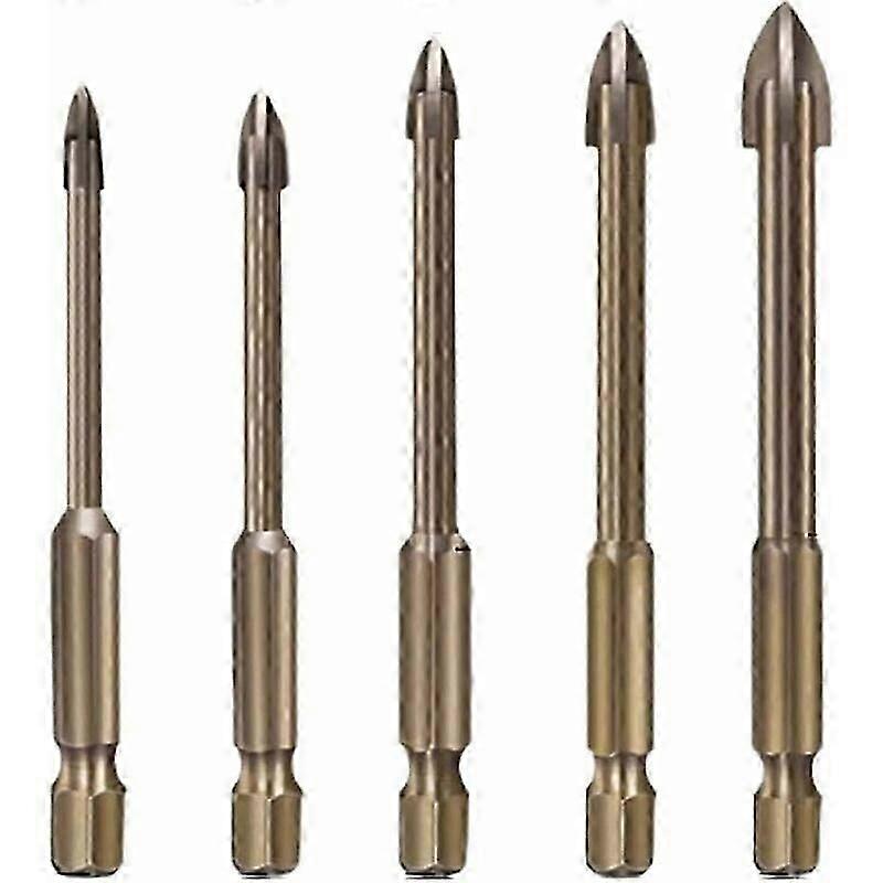 Universal Drill Bit Set, High-Hardness Multifunctional Carbide Alloy Bits, Durable