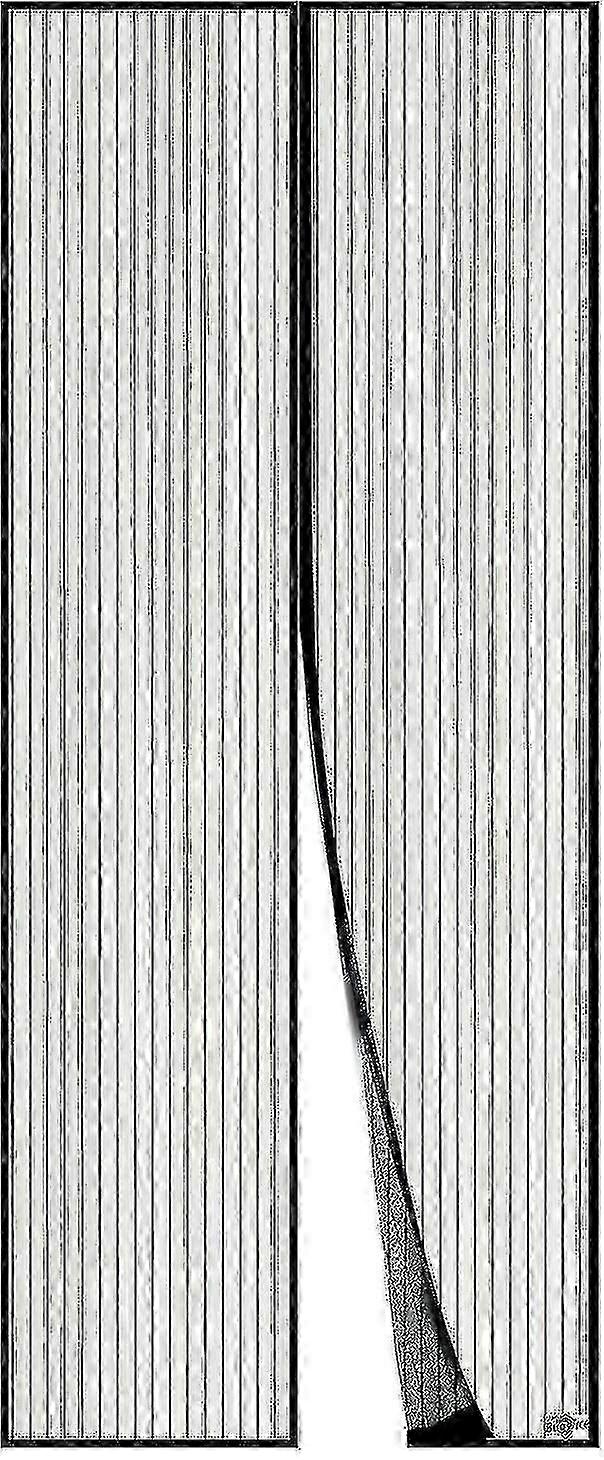 باب شبكي مغناطيسي 80*210 سم، ستائر مغناطيسية يمكن تركيبها وتجميعها بسهولة بدون د