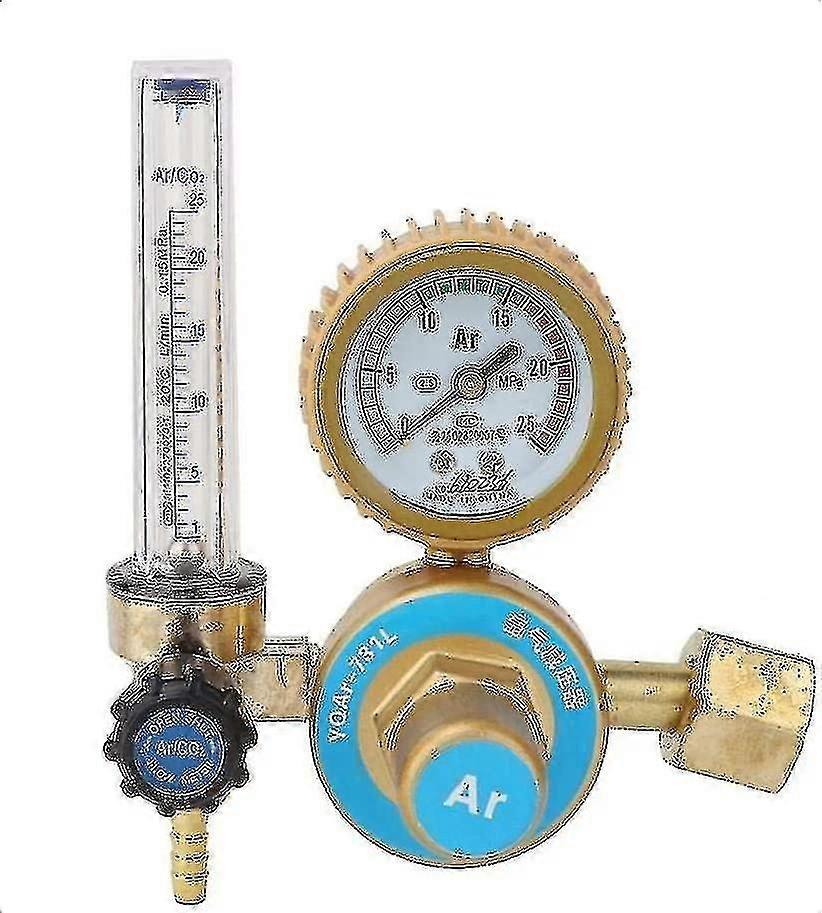 Argon Co2 flödesmätare regulator, tryckmätare 0 ~ 25mpa, Universal Argon Co2 svetsregulator tryckreducerare