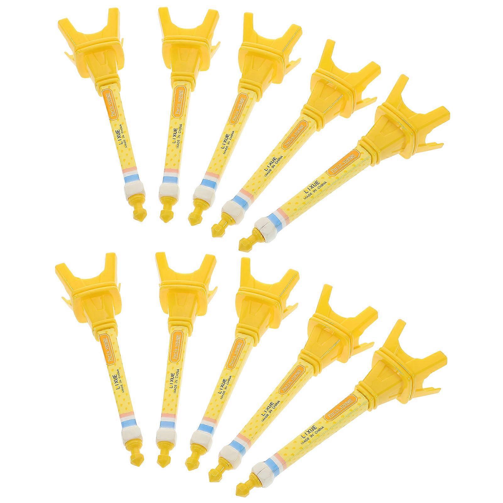 Eiffel Tower Shape Ballpoint Pen for Writing Use 10Pcs Cute Multi Color Gel Ink