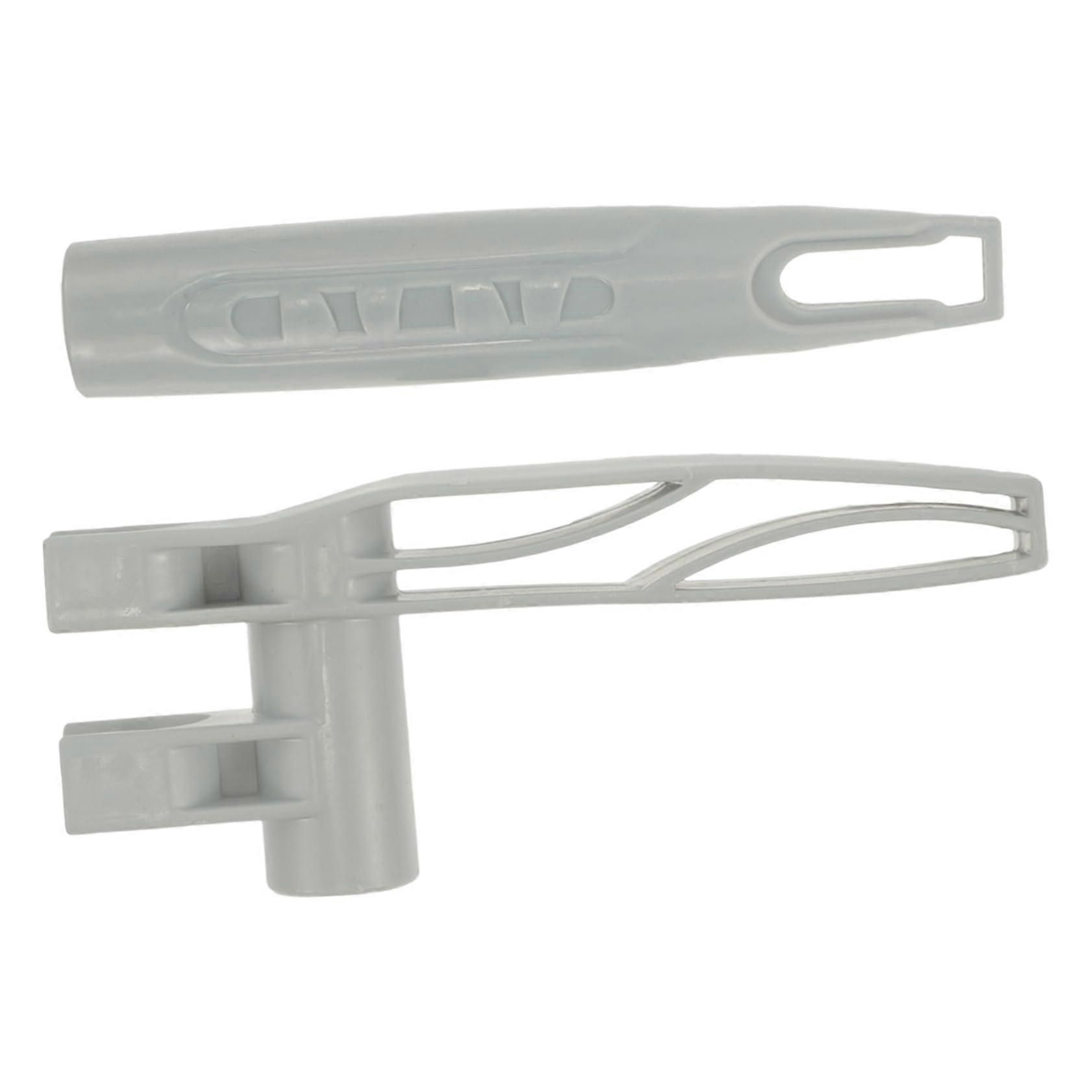 Plastic Broom Handle Replacement Set with Mop Pole and Push Grip for Sweeping and Dustpan