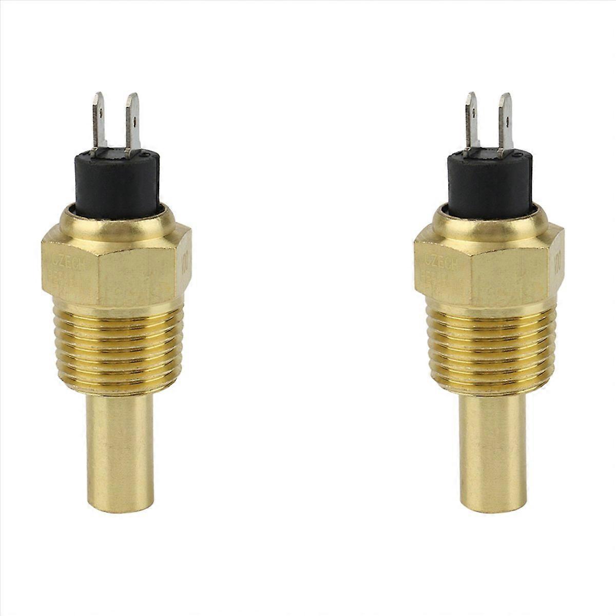 2X for Engine Water Temperature Sensor Oil Temperature Sensor 1/2NPT 21mm Thread for Generator Set