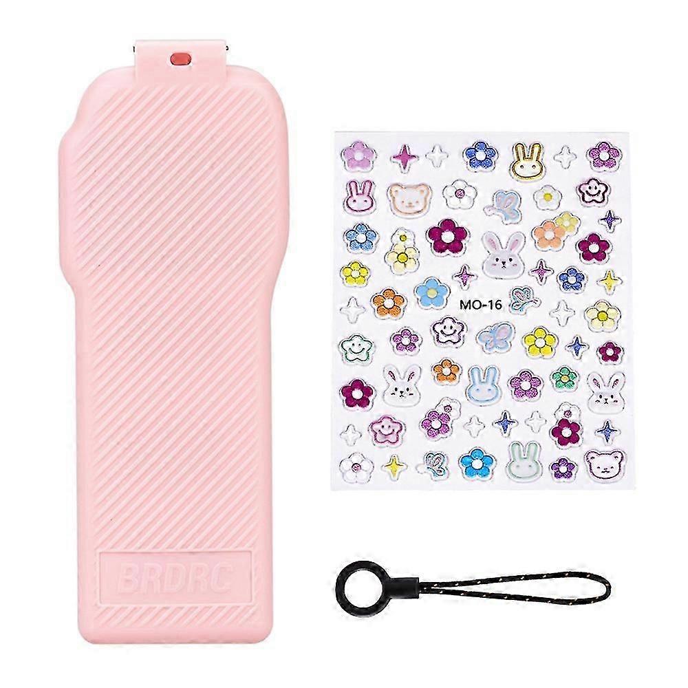 BRDRC Case for DJI Osmo Pocket 3 Twill Texture ABS Portable Protective Case Filter Storage - Pink