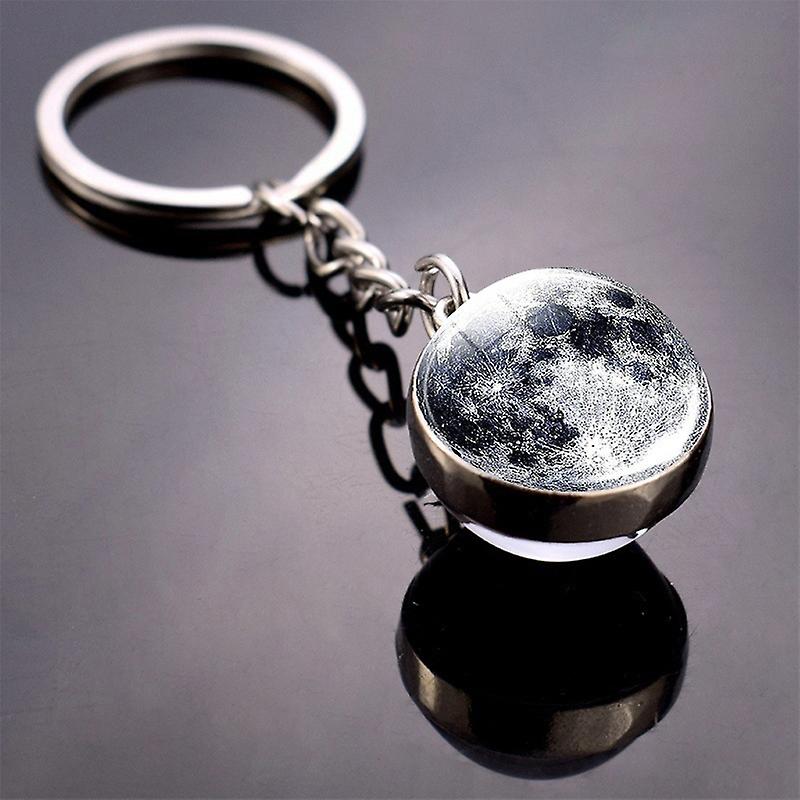 Creative Key Ring Auto Porte-clés Porte-clés Porte-clés Lune Terre Soleil Mars Art Image