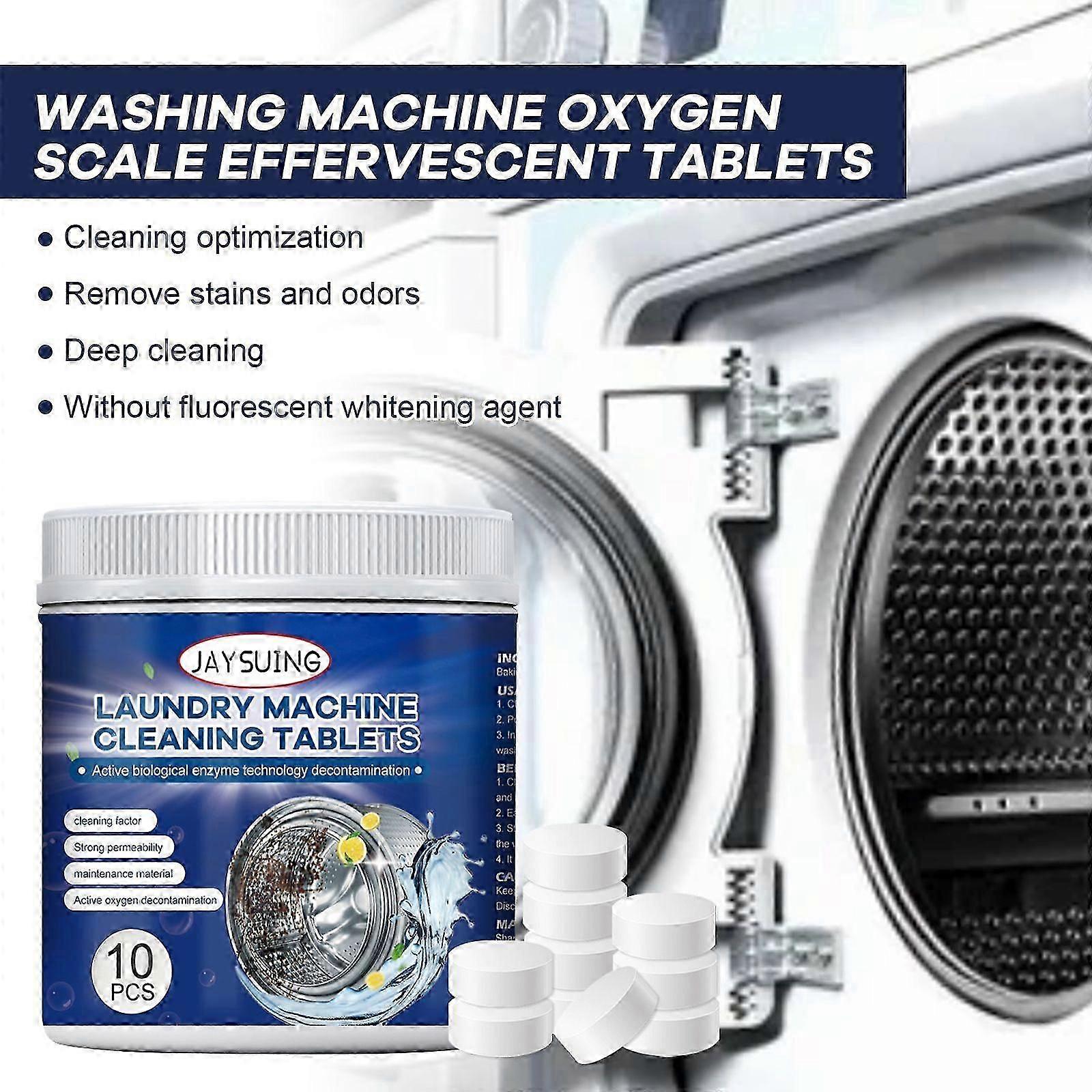 Washing Machine Cleaning Effervescent Tablets  Deep Clean  Remove Odors, 10pcs