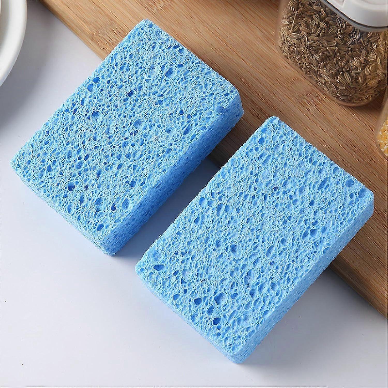 Wood Pulp Cotton Sponge rub Rectangular Compression Wood Pulp Sponge Absorbent