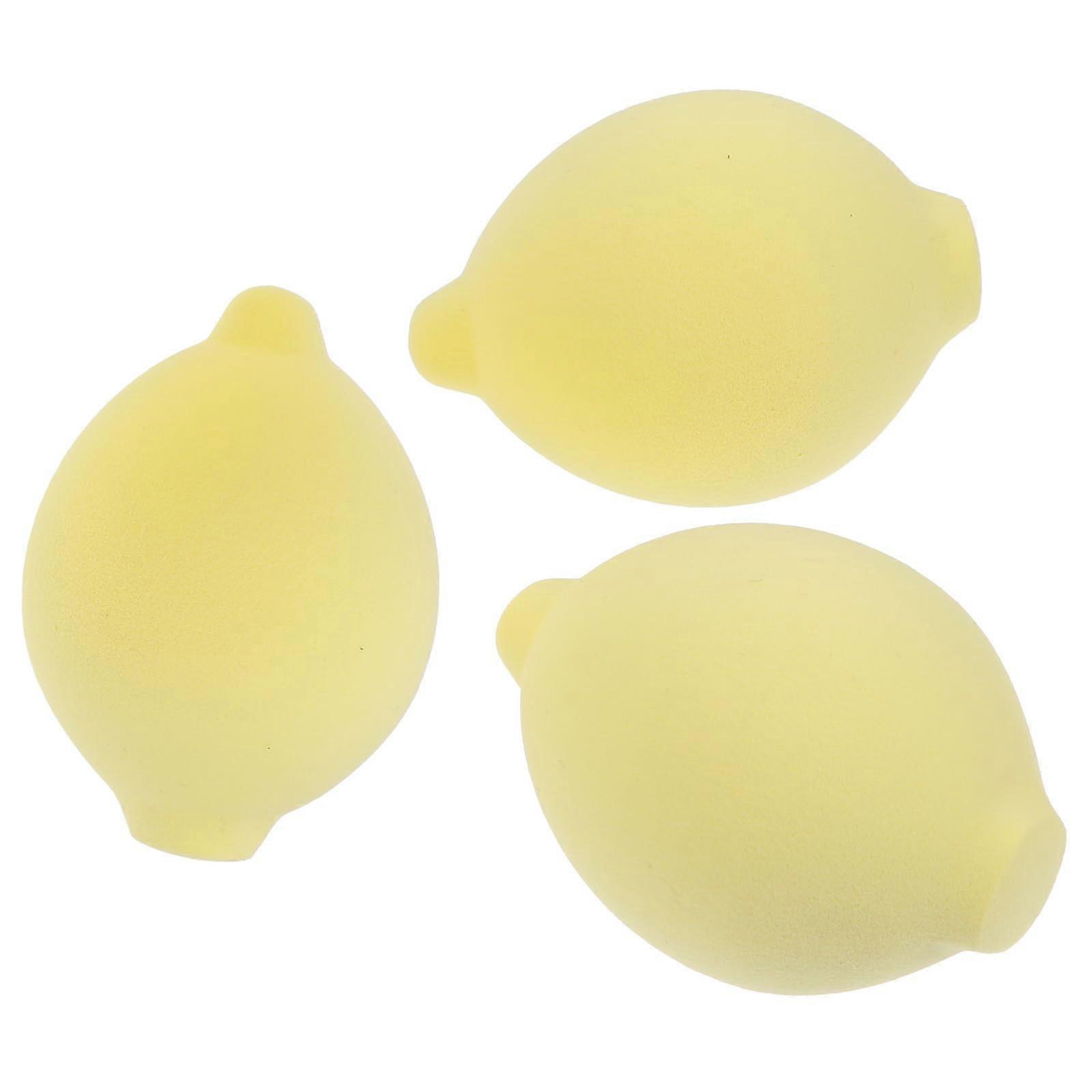 Lemon Shaped Makeup Sponge Set for Flawless Foundation Blending, Soft Non‑Absorbent, Easy Clean