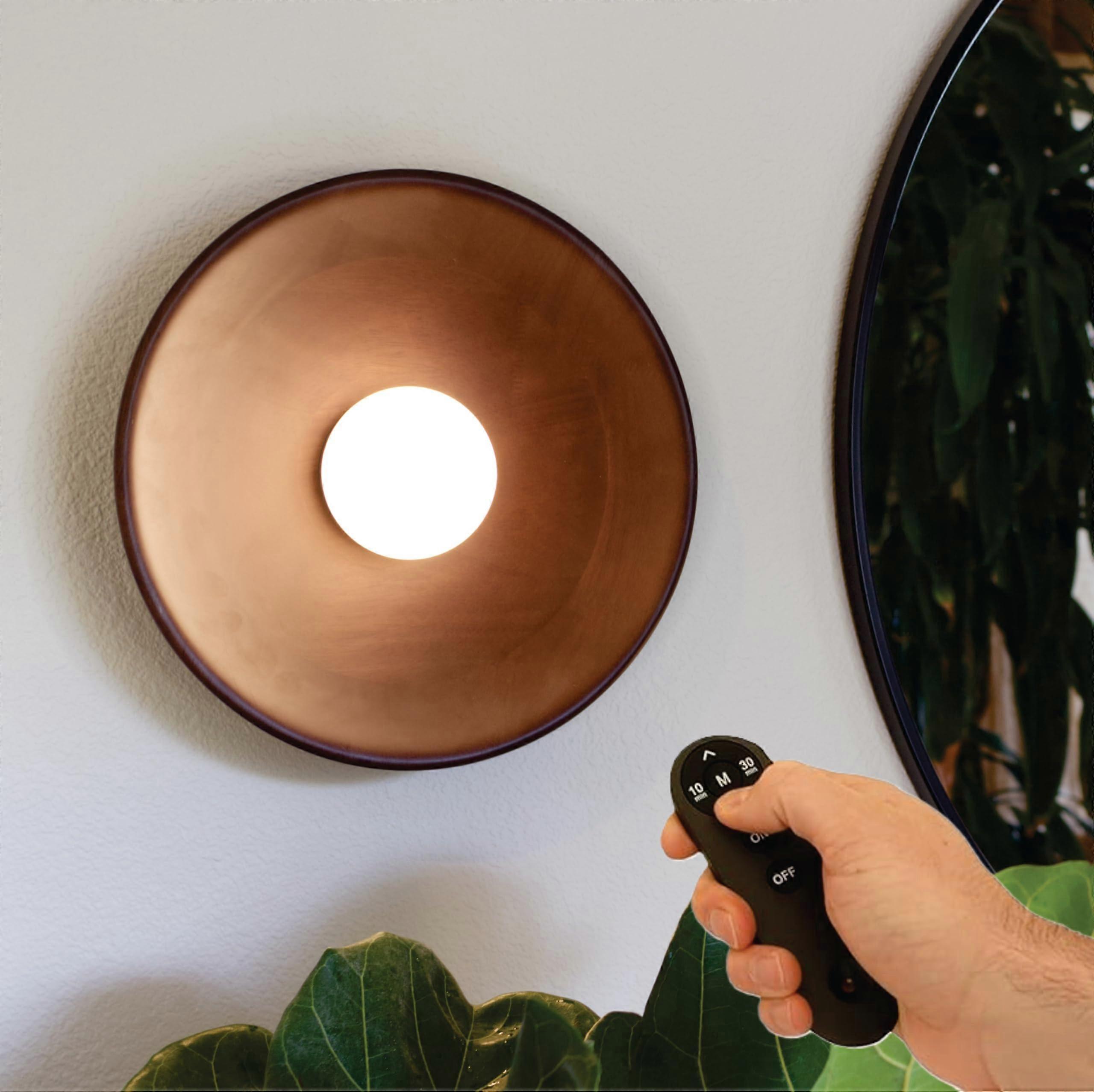 Wireless Wall Sconce with Magnetic Mount, 10000mAh Rechargeable Warm LED Light and Remote Control