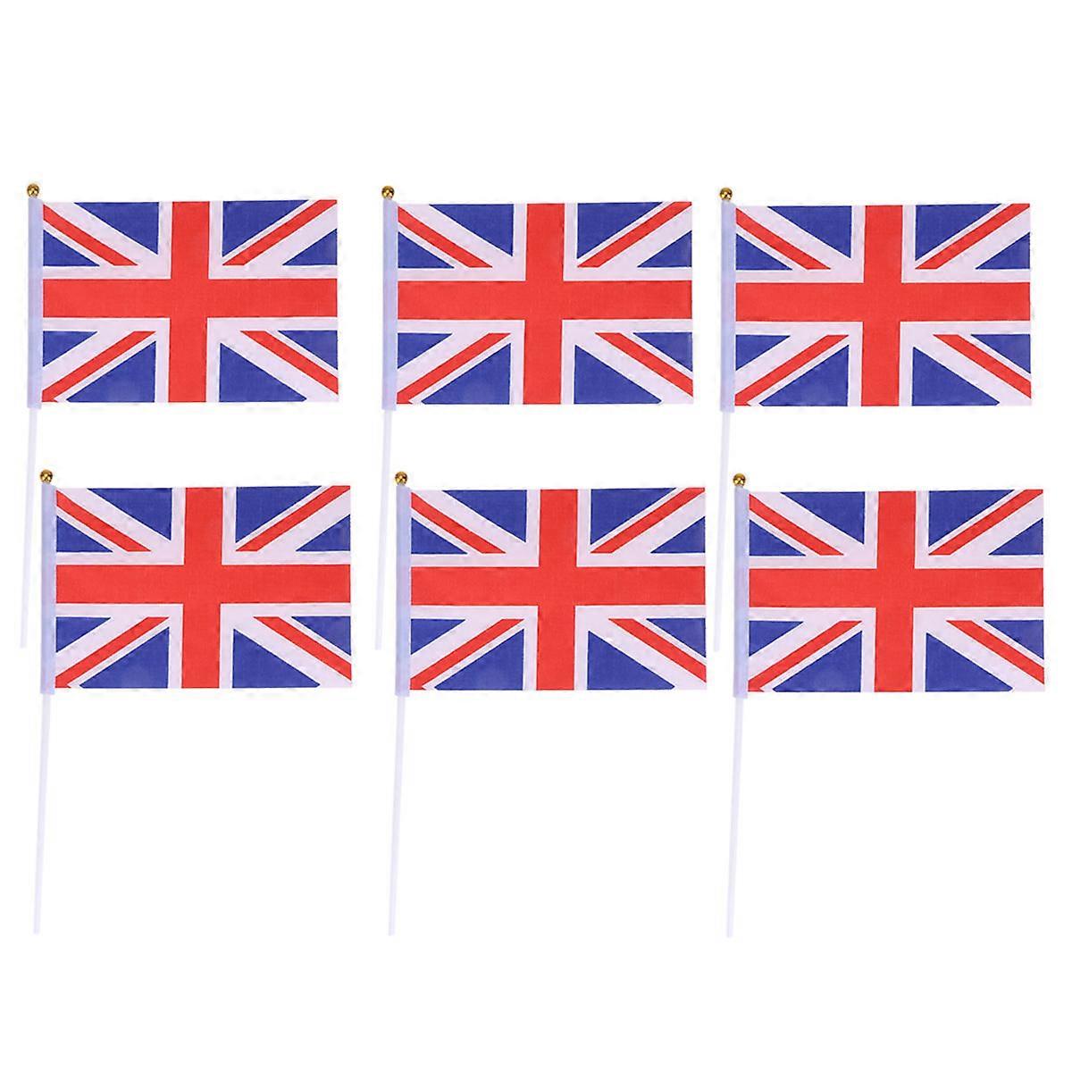Hand Held Flags Uk Stick Flag for Decoration 40Pcs Set