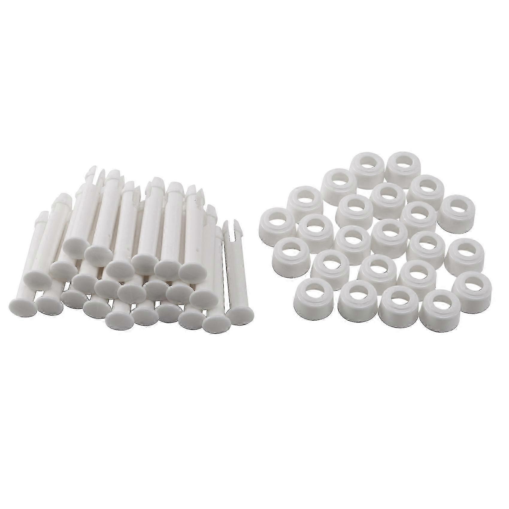 Abs Pool Joint Replacement Pins for Intex, 24pcs 6cm Cap Seals Set