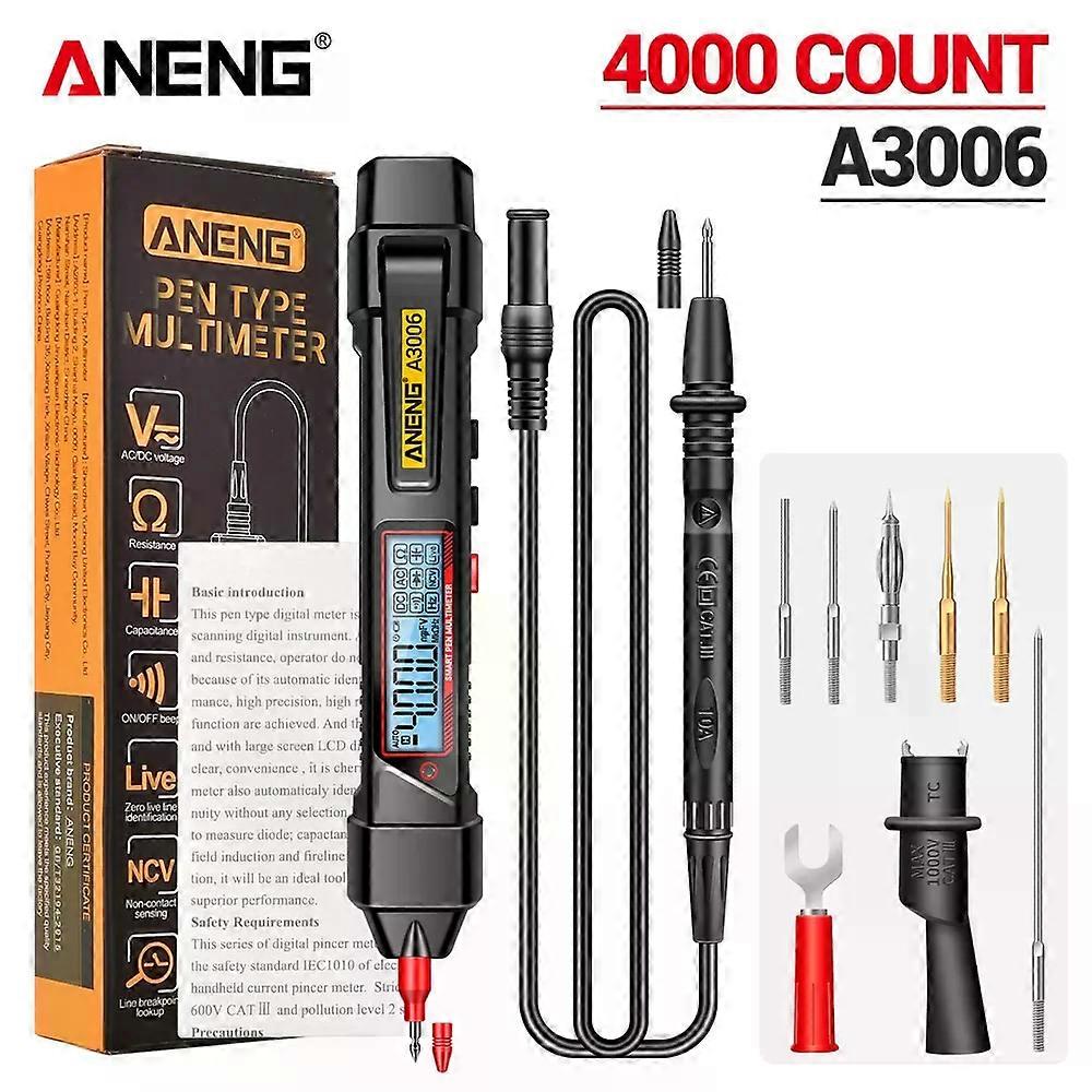 ANENG A3006 Mini Pen Type Multimeter Digital Professional 4000 Counts AC/DC Voltage Ohm Diode Capacitance Hz meter Tool
