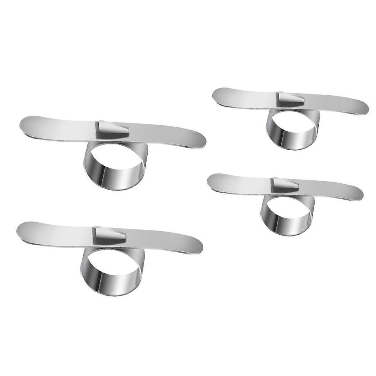 Orange Peeler Ring Set Stainless Steel Ergonomic Design Rustproof Citrus Tool for Grapefruit and Orange 4Pcs