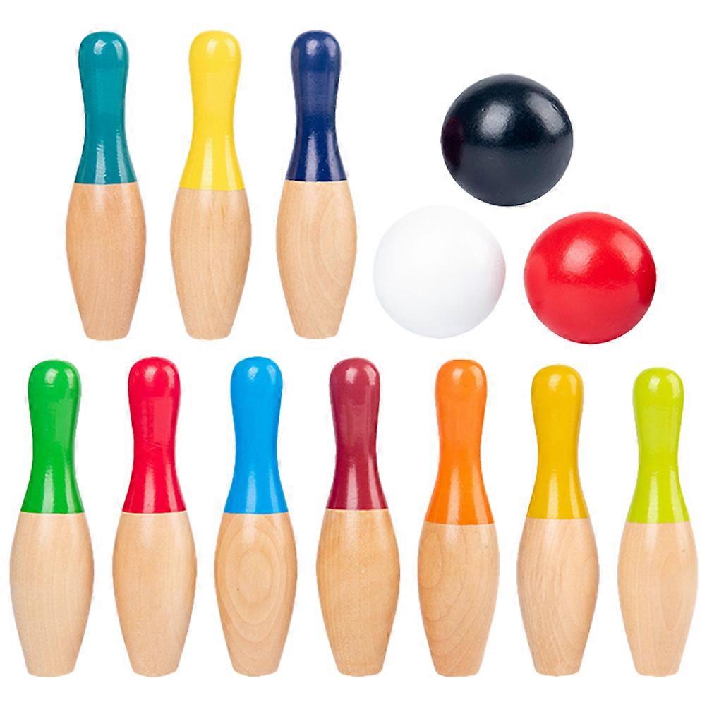 Kids Bowling Set 3 Sets For Toddlers Indoor Games Fun Entertainment Assorted Color Interactive Activity