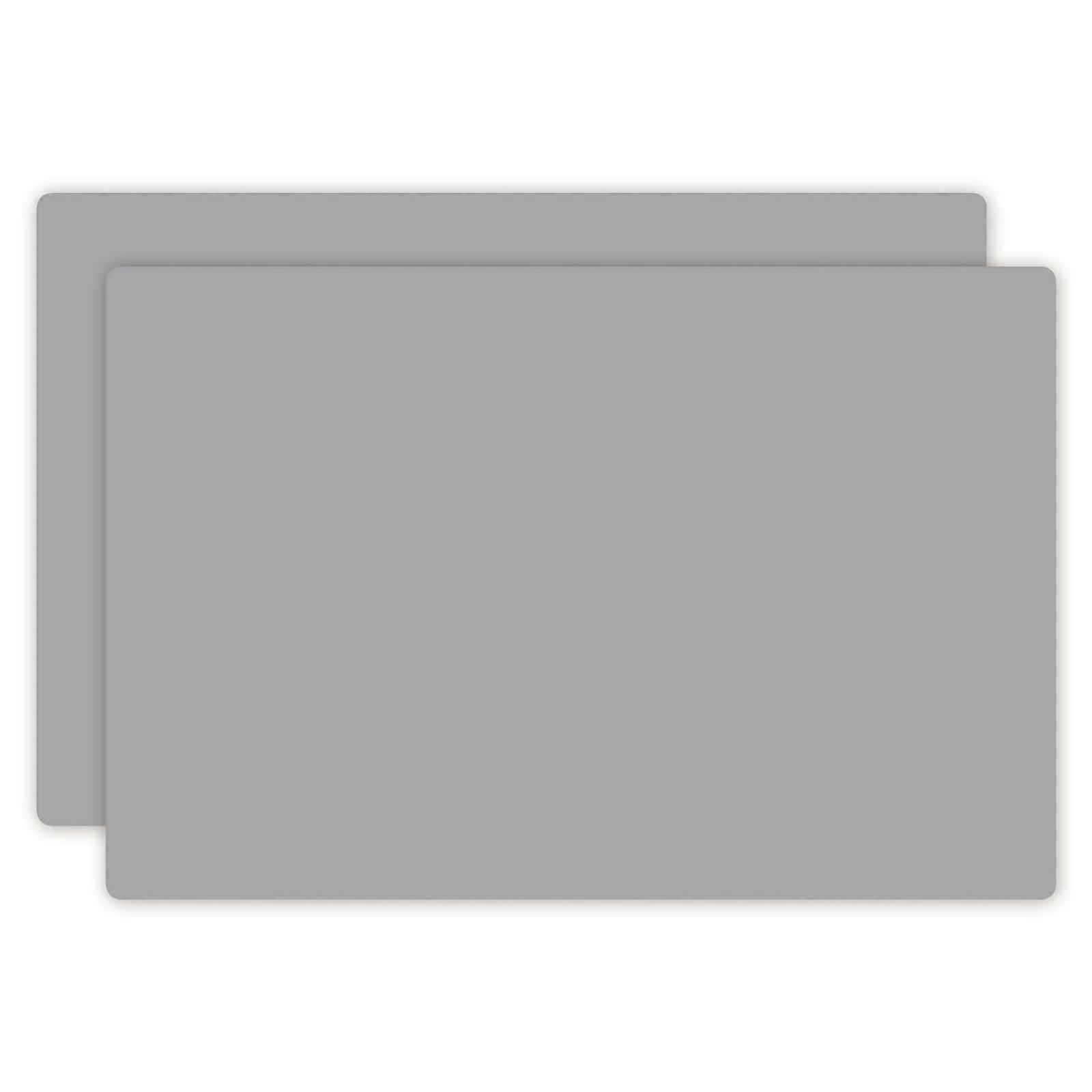 Silicone Countertop Protector 2 Pack, Heat Resistant Non Slip Mat for Air Fryer, Large Light Grey