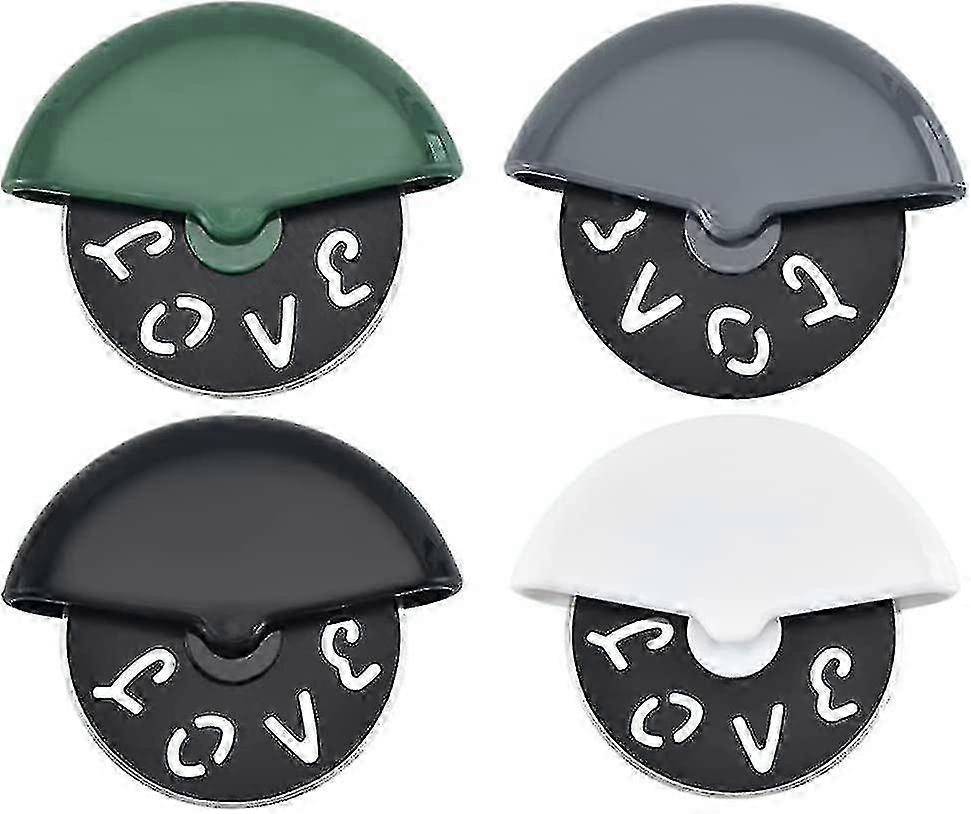 4 Pieces Pizza Cutter, Pizza Cutter, Pizza Cutter, Professional Pizza Cutter, Light Weight Pizza Cutter, Ideal For Pizza, Pies, Waffles And Dough Cook