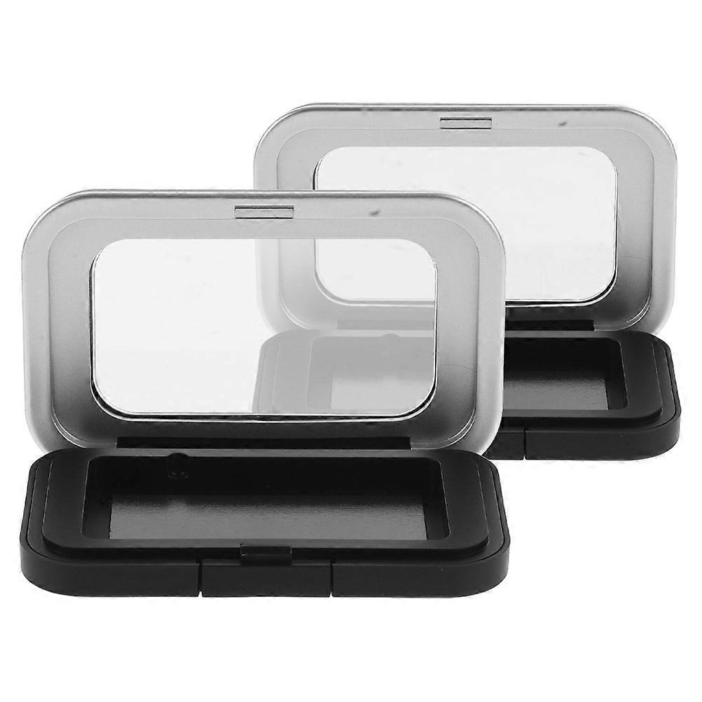 Black Magnetic Makeup Storage DIY Eyeshadow Blush Palette 2Pcs