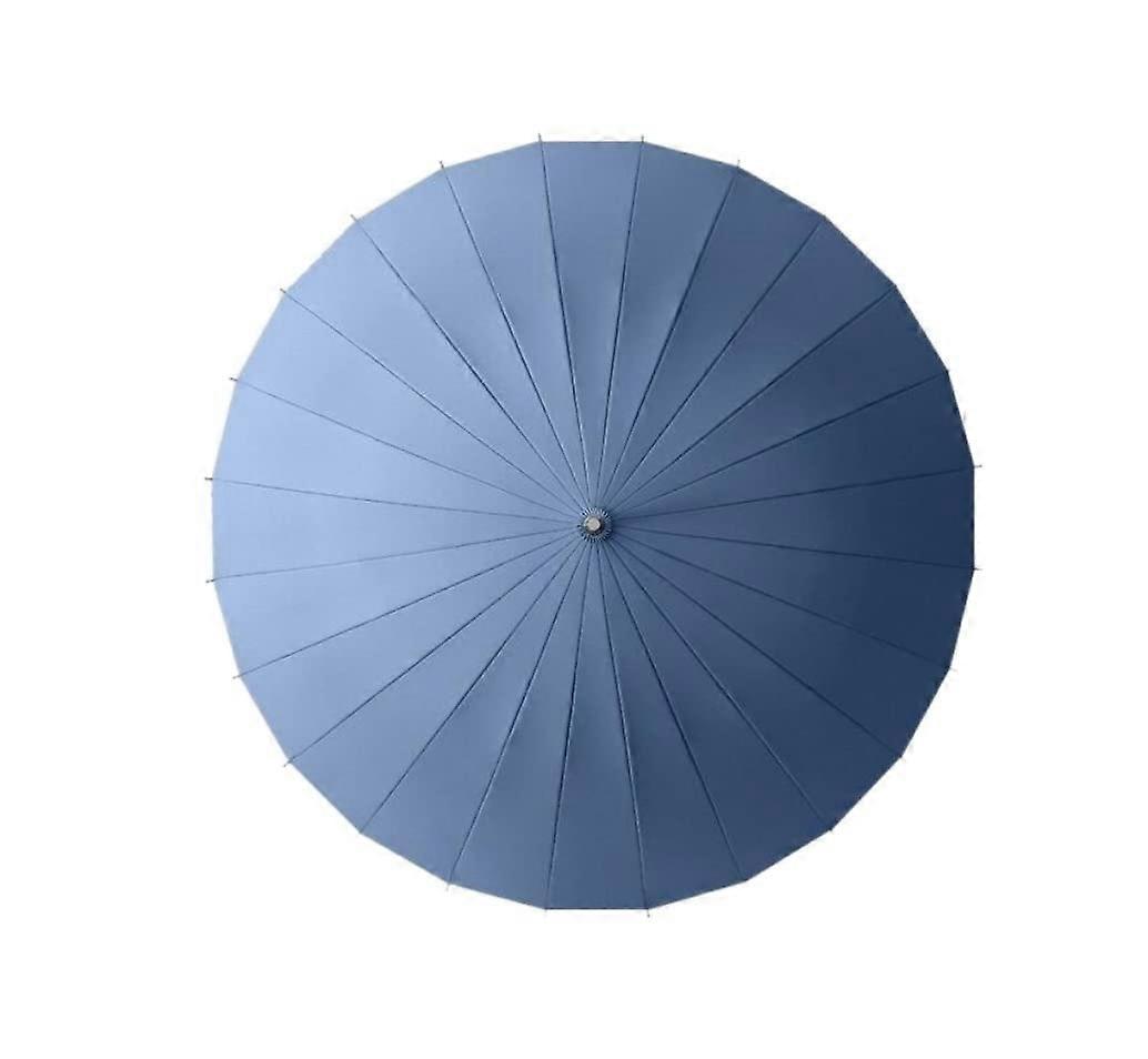 Large Windproof Golf Umbrella with Solid Wood Handle and Waterproof Vented Canopy 105CM for Sun and Rain