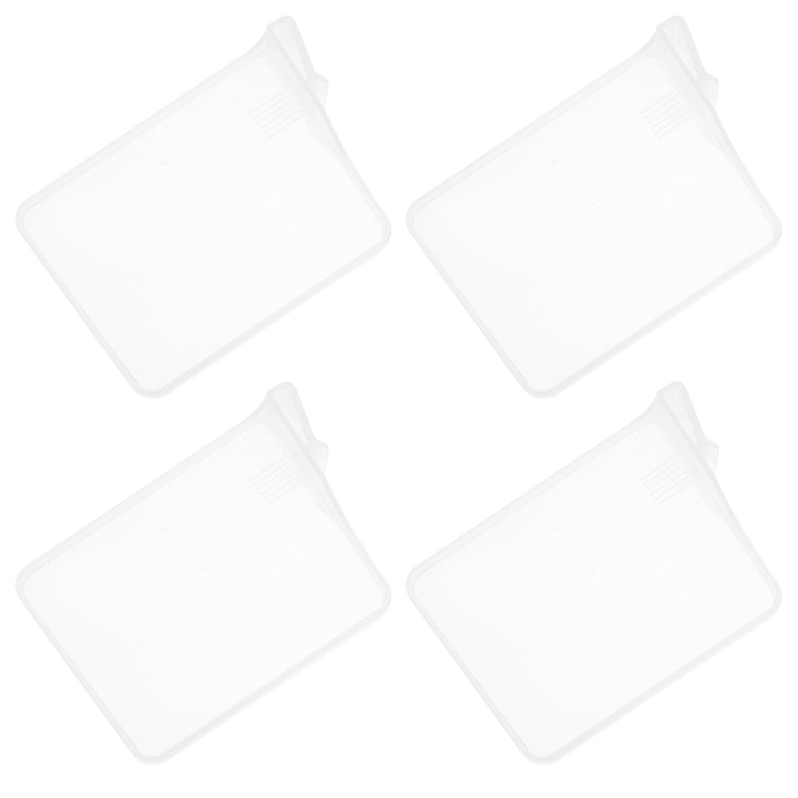 Plastic Shelf Divider Freely Adjustable Space Separator for Storage Box Transparent 10.5X9.1CM 8Pcs