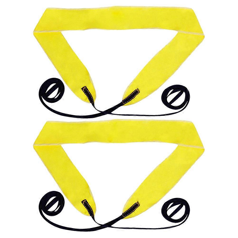 Flute Maintenance Cleaning Cloth 2Pcs Small Size Yellow for Instrument Use