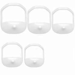 Beard Shaping Tool Set 5PCS Transparent Template for Goatee and Mustache Grooming with Multiple Sizes