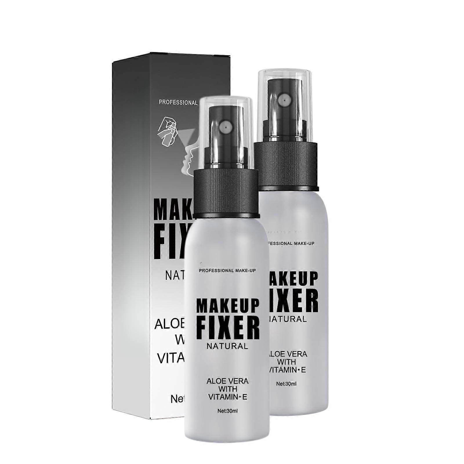 Makeup Setting Spray 2PC 30ml Aloe Vera Vitamin E Waterproof Matte Finish 24Hr Makeup Hold