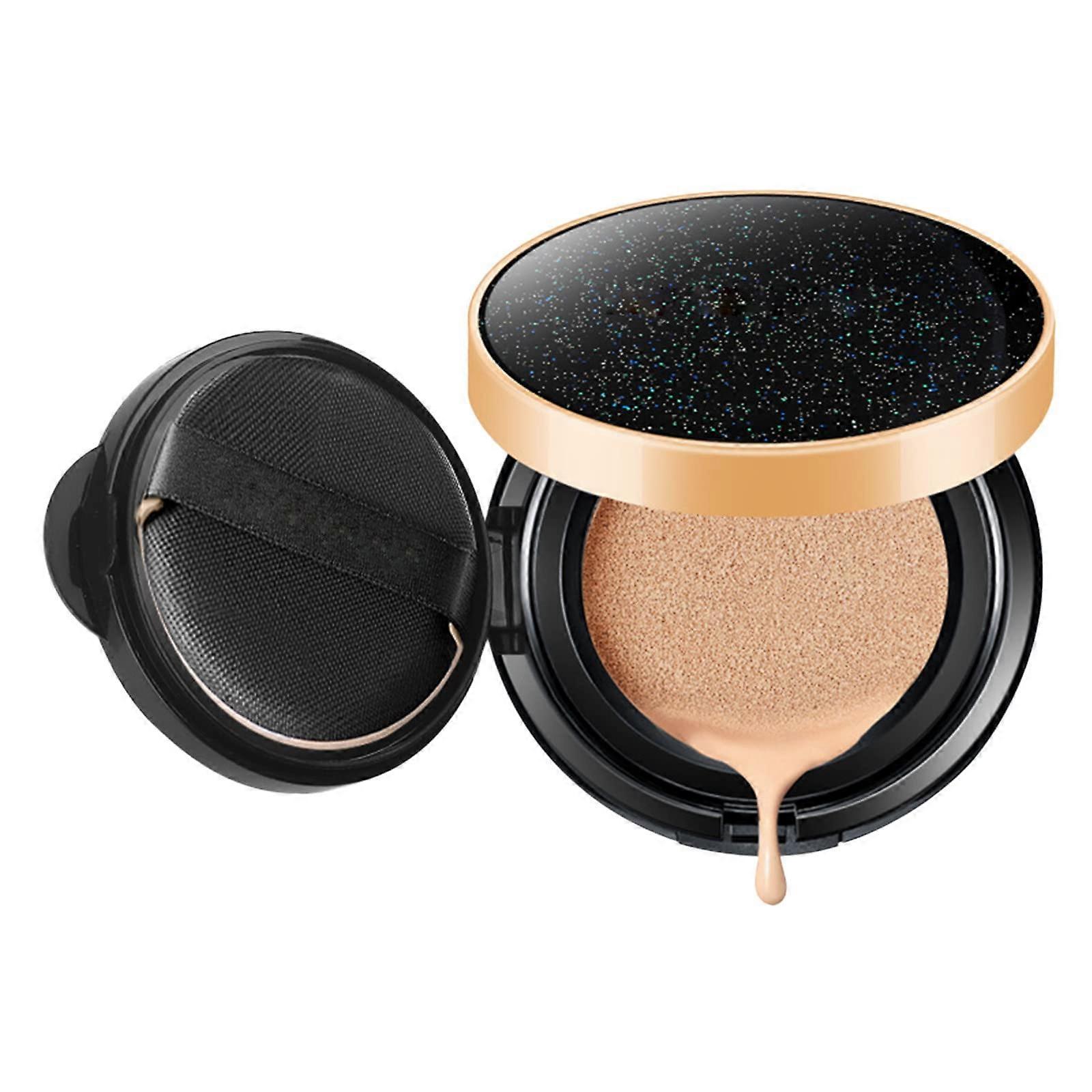 Cushion Foundation with LongLasting Hydrating Coverage and Natural Translucent Finish, 1 Count Black