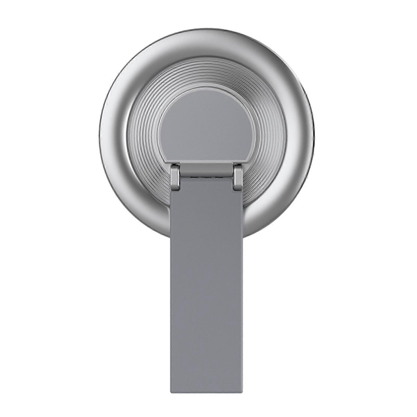 Adjustable Magnetic Phone Bracket Support Rack Featuring N52 Magnets Technology for Flexible Viewing and Smooth Rotating  Silver