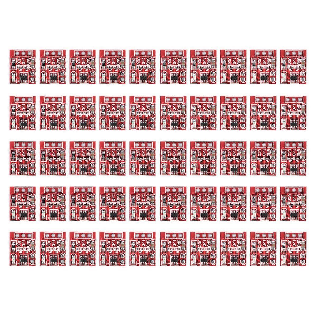 50Pcs Ttp223 Touch Button Modular Self-Locking Jog Capacitive Switch Single-Channel Transformation