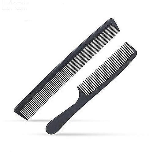 2x Flat  Clipper Comb Set with Precision Guide for Professional Barber Hair Cutting and Detangling