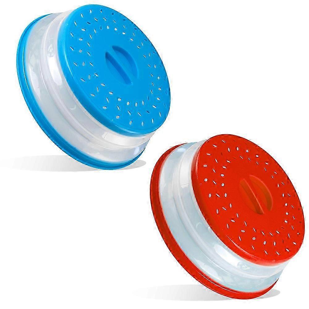 2PCS Tapas de sartén protectoras para microondas a prueba de salpicaduras no tóxico