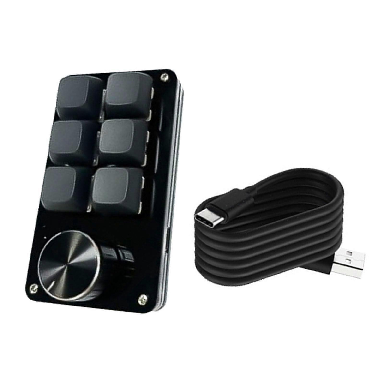 Mechanical Gaming Keypad with Single Knob, Hot Swappable Switches, Programmable 38 Keys